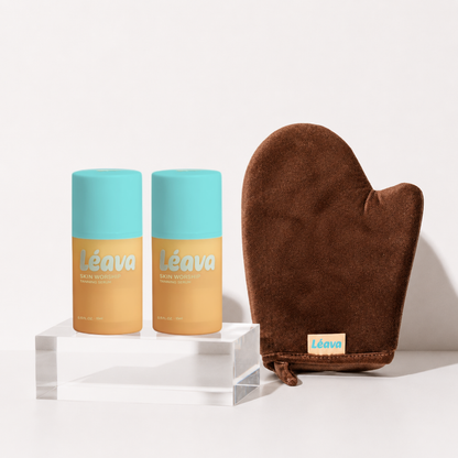 Selbstbräuner Serum fürs Gesicht & Bräunungshandschuh - Glow Glove
