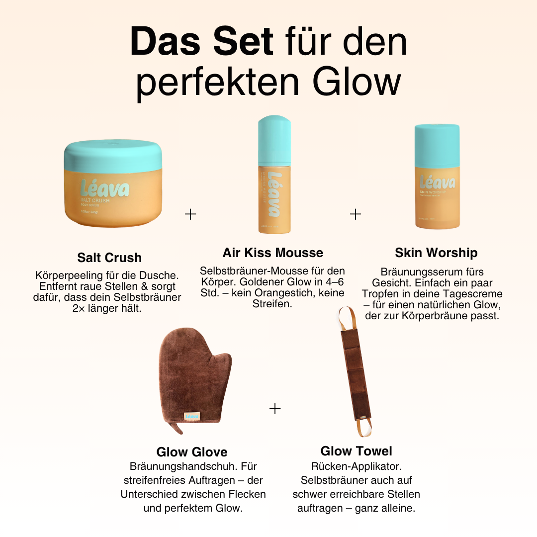 Selbstbräuner Set für Gesicht & Körper - Glow Ritual Box