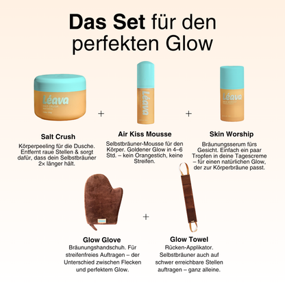 Selbstbräuner Set für Gesicht & Körper - Glow Ritual Box